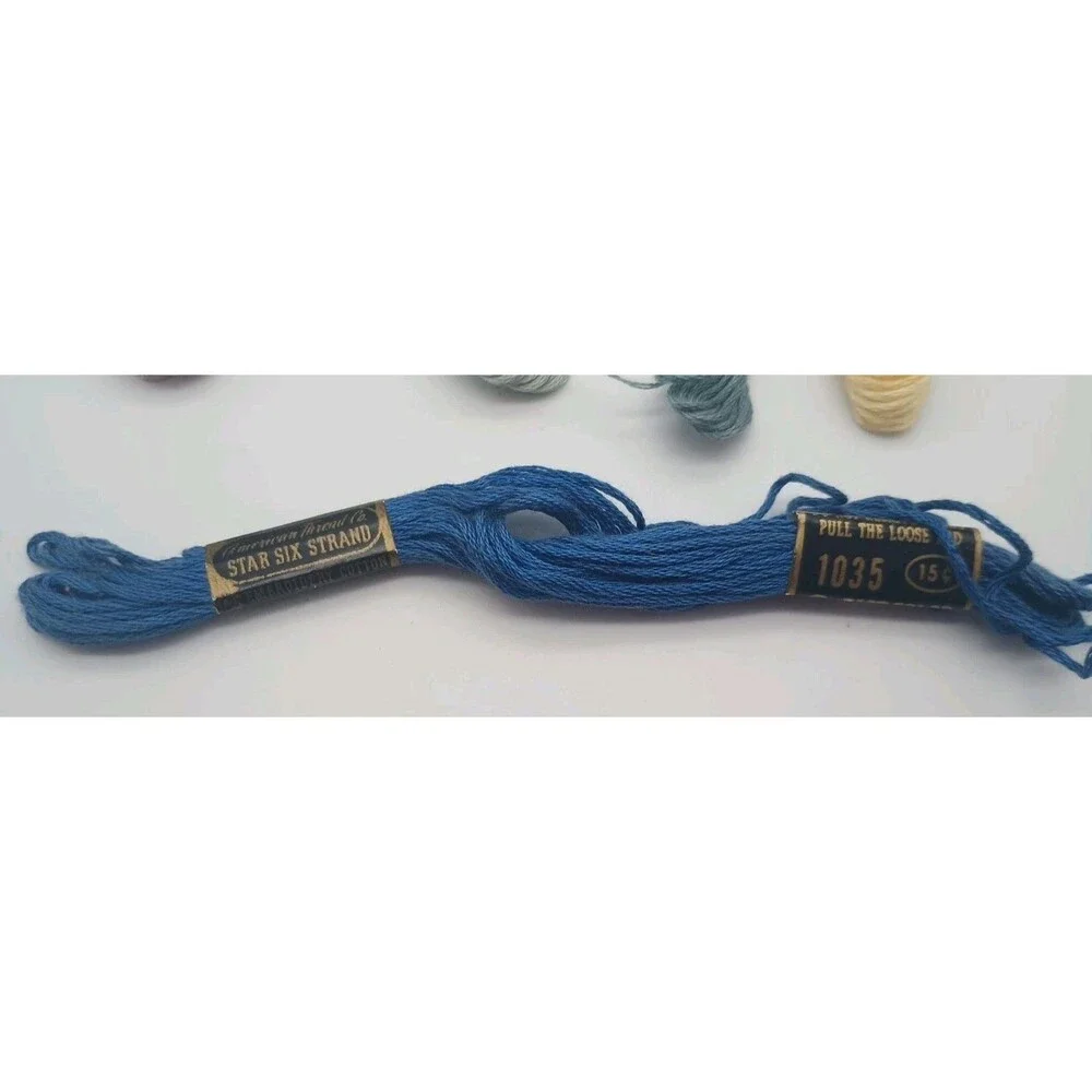 12 Vtg J&P Coats Susan Bates Anchor American Thread Star Six Strand Floss Lot